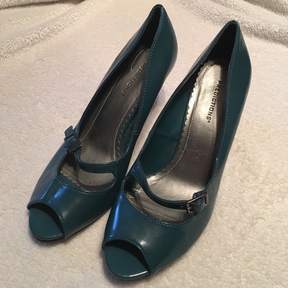 Teal colored heels